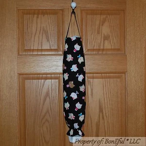 BonEful Fabric NEW CAT Pet Fabric PLASTIC BAG HOLDER Litter Box Keeper Organizer - Picture 1 of 9