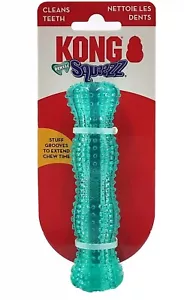 KONG SQUEEZE DENTAL STICK DOG TOY MINT MEDIUM DOG CHEW TOY *NEW - Picture 1 of 8