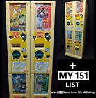 Pokemon Carddass Japanese Card Vending Machine 1996 1997 Display & MY151 list