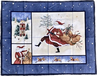 Benartex -Jolly Ol’ St. Nick By Susan Winget Fabric Cut & Sew Panel Folk Santa - Image 1 of 4
