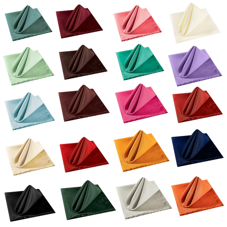 Tableware Napkins Polyester Cotton Dining Serviettes Fabric Napkin Wedding Party - Image 1 of 1