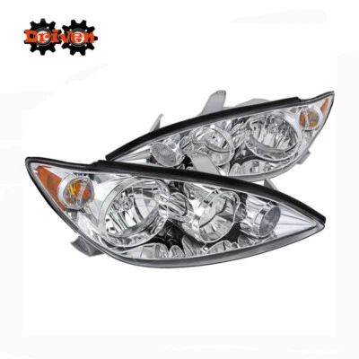 Lámpara de repuesto ámbar carcasa cromada para Toyota Camry 05-06 Foto 1 de 3