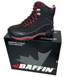 *BRAND NEW* Baffin Hike Women's Winter Boots Waterproof, Black/Sangria, Sz 8 - Picture 1 of 11