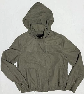 Banana Republic Jacket Womens Medium Green Hooded Zipper Outdoors - Picture 1 of 5