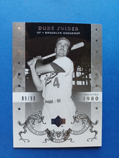 2005 UPPER DECK HALL OF FAME DUKE SNIDER #20 SILVER #89/99 BROOKLYN DODGERS