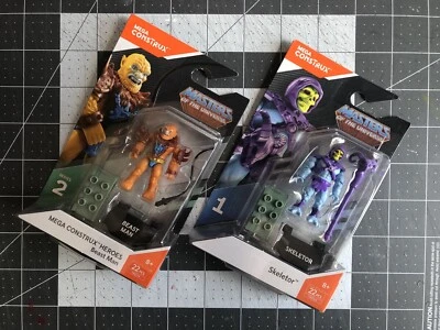 Mega Construx SKELETOR and BEASTMAN Masters Of The Universe MOTU Figure Lot — 第 1/4 张图片