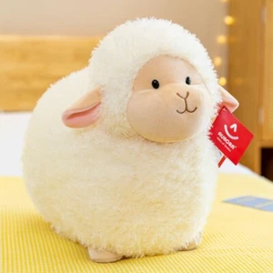 Plush Stuffed Toys Cartoon Sheep Doll Soft Stuffed Toy Comfortable New Gift 35CM - Picture 1 of 6