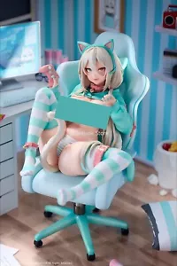Lovely Nekomata Big Tits Gamer Shiro Sexy Girl 1/6 PVC Figure Toy Model - Picture 1 of 6