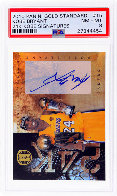 2010-11 Panini Timeless Treasures Championship Season Material Signatures  #8 Kobe Bryant Signed Relic Card (#11/25) - BGS NM-MT 8, Beckett 10 on  Goldin Auctions