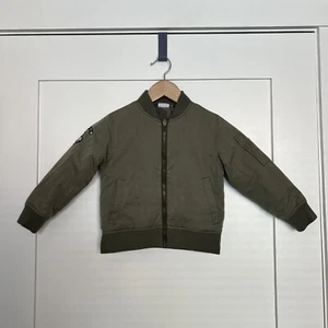 Lucky Brand Boys Size 4T Bomber Reversible Jacket Green Full Zip Fall Winter - Picture 1 of 15