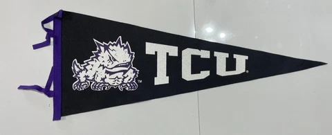 TCU HORNED FROGS COLLEGE COLLEGIATE PACIFIC VINTAGE RETRO WOOL PENNANT Cover
