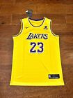 Mens Large Lebron James Los Angeles Lakers Yellow Jersey