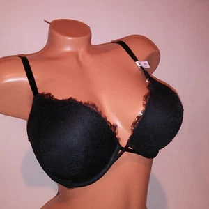 Sujetador Victoria Secret 36D Bombshell Push Up Negro Encaje Sumergible Añade 2 Tallas de Copa Nuevo - Imagen 1 de 19