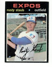 1971 TOPPS MONTREAL EXPOS RUSTY STAUB #560 EXMT 