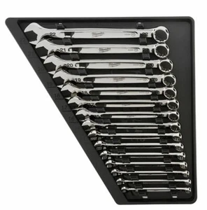 Milwaukee CANADA Combination Metric Wrench Mechanics Tool Set (15-Piece) - Picture 1 of 12
