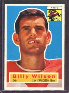 1956 Topps Football # 62 Billy Wilson (NM+) Near Mint Plus - Picture 1 of 2