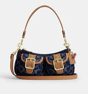 NEU Coach Ashton Baguette Bag In Signature Denim CY700 Limited - Bild 1 von 13