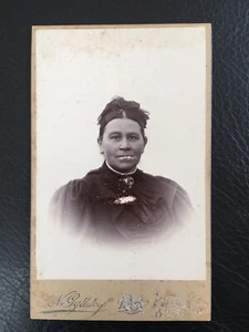 VINTAGE CDV CARTE DE VISITE Woman By ASTORP&BJUF I.N.Gylldorf Photographer - Picture 1 of 12