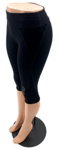 Lorna Jane Women's Cropped Leggings Black Compression Size Small - Picture 1 of 8
