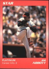 1990 Star Platinum #25 Jim Abbott Angels  /1000 C32305