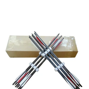 12PK 18 20 22 inches pure carbon arrow bolts crossbow arrows for archery hunting - Picture 1 of 6