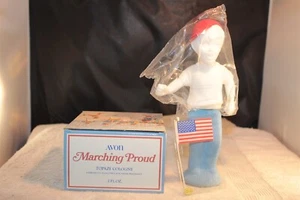 AVON DECANTER MARCHING PROUD TOPAZE COLOGNE 2 OUNCE FILLED WITH BOX - Picture 1 of 2