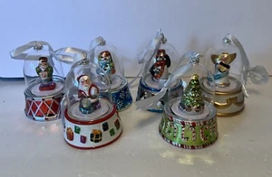 6 Mr. Christmas Musical Christmas Ornament Collection Plays Various Songs 3x4” - Picture 1 of 5