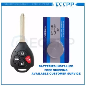For Toyota Camry 2010 2011 Remote Keyless Entry System 4 Buttons - Picture 1 of 1