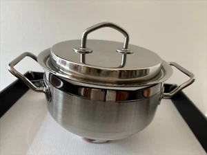 Tecnika by Silga Steinless Steel Inox 18 x 10 Pot with Lid Made in Italy NEW - Picture 1 of 10