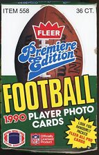 1990 Fleer Football Wax Box! 36 Packs Factory Sealed Packs - 15 Cards Per Pack