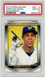 2019 Topps Gallery Christian Yelich capolavoro- #MP-14- PSA 10- Spedizione GRATUITA! - Foto 1 di 2