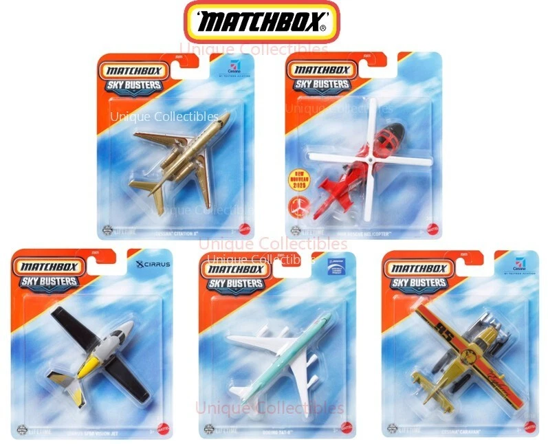 Matchbox Sky Busters Planes Cessna Boeing Cirrus 2025 [SELECT] Brand NEW - Image 1 of 1