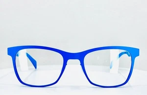 NEW ITALIA INDEPENDENT 5026 027 Blue Square Full Rim Eyeglasses 53-20-145 B:42 - Picture 1 of 11