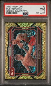 2023 PANINI PRIZM UFC 2 DUSTIN POIRIER GOLD SHIMMER FOTL 1/3 - Bild 1 von 2