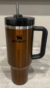 Stanley Quencher Stainless Steel Tumbler Maple Glow Copper Gold Travel Mug 40 oz - Picture 1 of 8