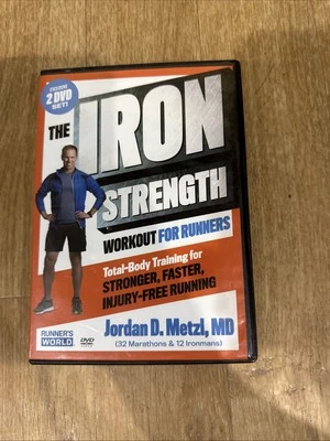 I-ro-n S-trength Workout For Runners Jordan Metzl MD Run  Ironstrength 2 DVD Set - Image 1 of 4