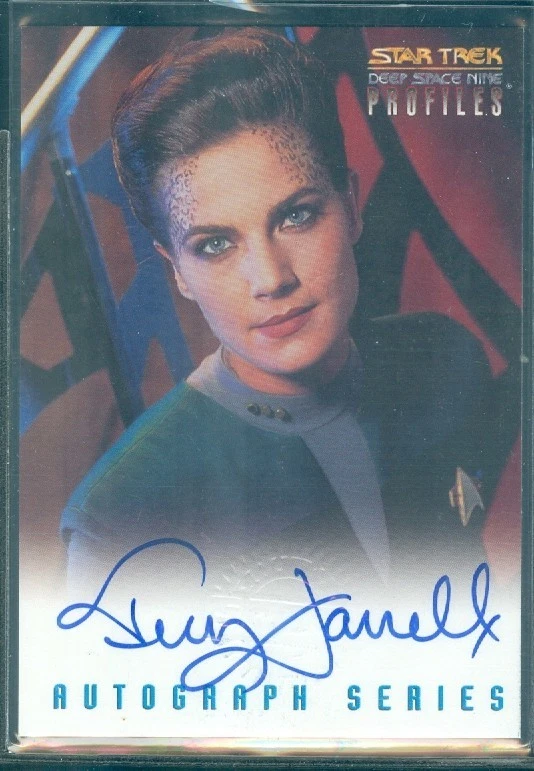 Star Trek Deep Space 9 Profile Terry Farrell als Lt Dax Autogrammkarte - Bild 1 von 1