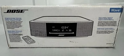 NEW OPEN BOX Bose Wave Music System IV AM/FM/CD Platinum Silver|See Pictures - Image 1 of 4