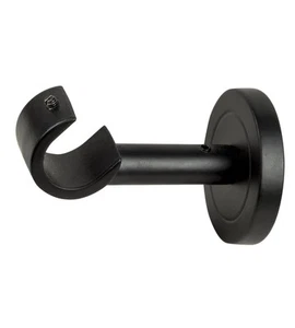 1 SUPPORTO NERO MONOBLOCCO FISSO APERTO PER TUBO TENDE DIAMETRO 20 MM - Foto 1 di 1