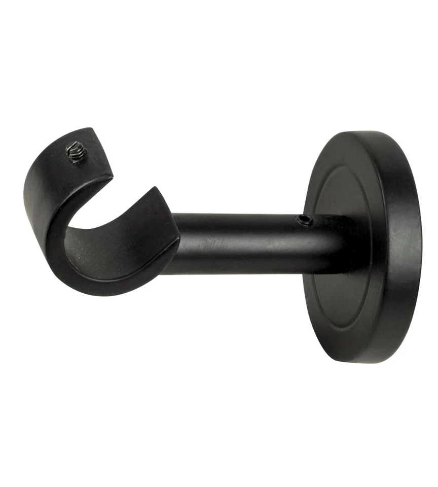 1 SUPPORTO NERO MONOBLOCCO FISSO APERTO PER TUBO TENDE DIAMETRO 20 MM - Immagine 1 di 1