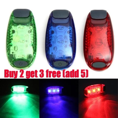 LED Safety Light Night Clip On Waterproof Flashing Running Cycling Bike - Image 1 of 4