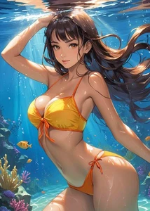 Art  Pin-Up Poster girl Vintage  Fine Art stunning Beautiful woman 16 - Picture 1 of 1