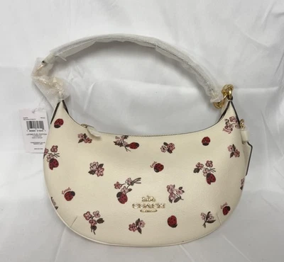 NEW! Coach Payton Hobo Bag Ladybug Floral Gold/Chalk Multi CU-270 *Minor Flaws* - Image 1 of 4