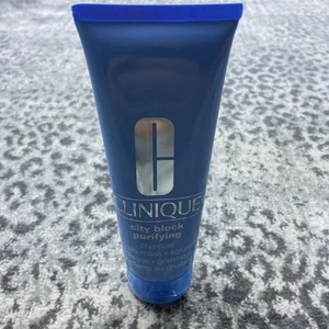 Clinique City Block Purifying Charcoal Clay Mask & Scrub 3.4oz/100ml NEW - Picture 1 of 7