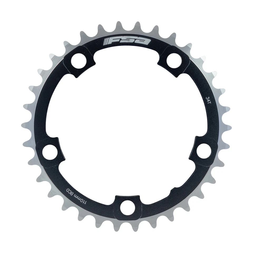 FSA Unisex's Pro Road N10/11 110BCD V14 Chainring-Black, 110 x 34t - Image 1 of 1