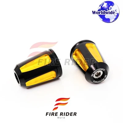 FAIZ CNC Gold Bar Ends Pair For Kawasaki Z750R 09 10 11 12 13 14 15 16 — 第 1/4 张图片