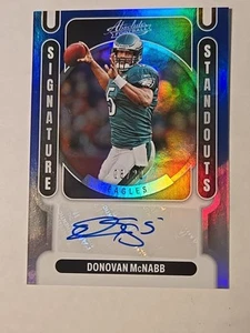 2022 Donovan McNabb Panini Absolute Blue Signature Standouts Autograph /20 SS-DM - Bild 1 von 3