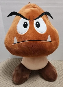 NINTENDO SUPER MARIO 2023 Goomba 18" Stuffed Plushie Mushroom Toy - Picture 1 of 6