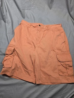 Pantalones Cortos Carga John Ashford Para Hombre 36 Naranja 100% Algodón Bolsillos Informales Exterior Foto 1 de 4