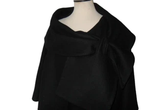 Spense Black Coat Wool Jacket New Without Tag Large - Picture 1 of 17